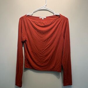 Rust Long Sleeve Women's Top